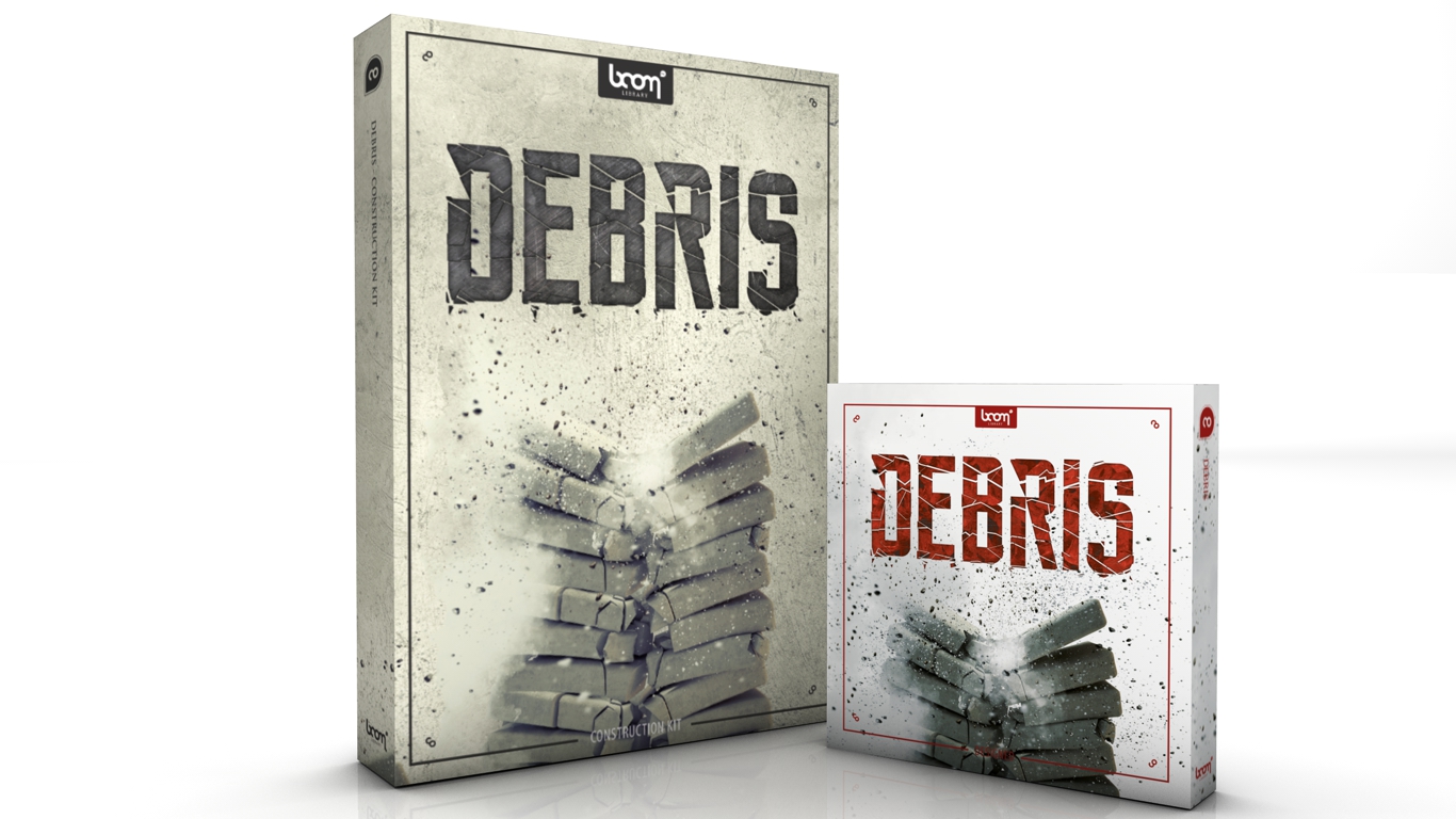 Debris Sound Effects Library Product Box by BOOM Library
