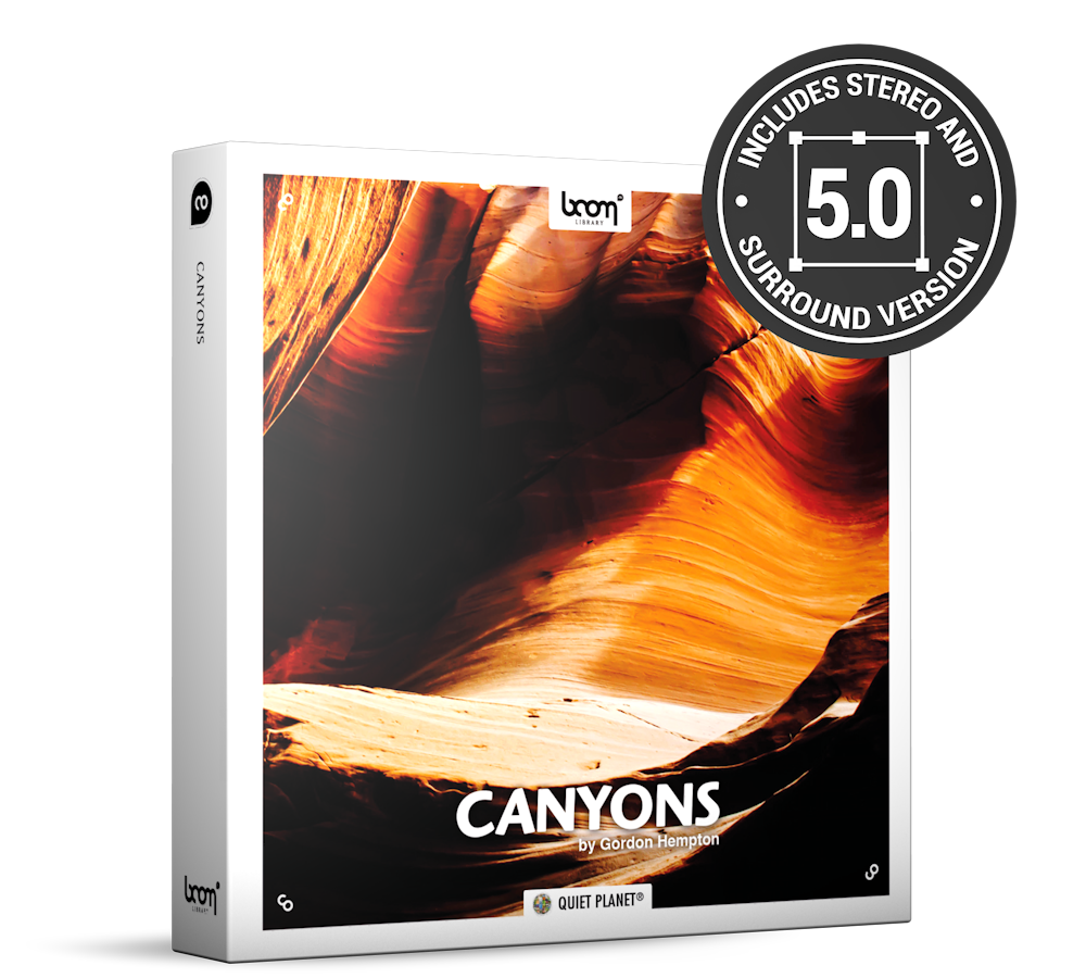 Canyons Nature Ambience Sound Effects Library Product Box