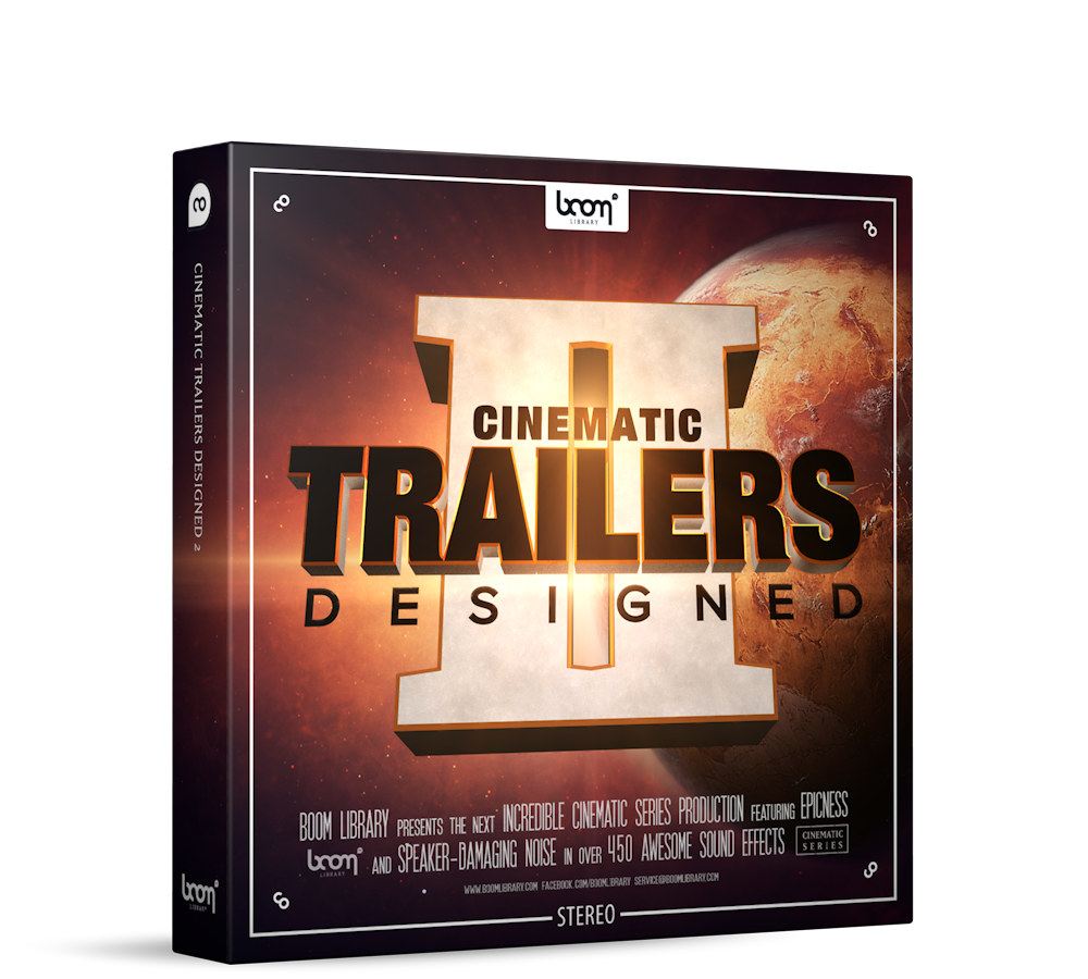 Cinematic Trailers Sound Effects Library Product Box by BOOM Library