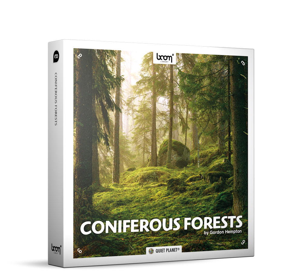 Coniferous Forests Nature Ambience Sound Effects Library Product Box