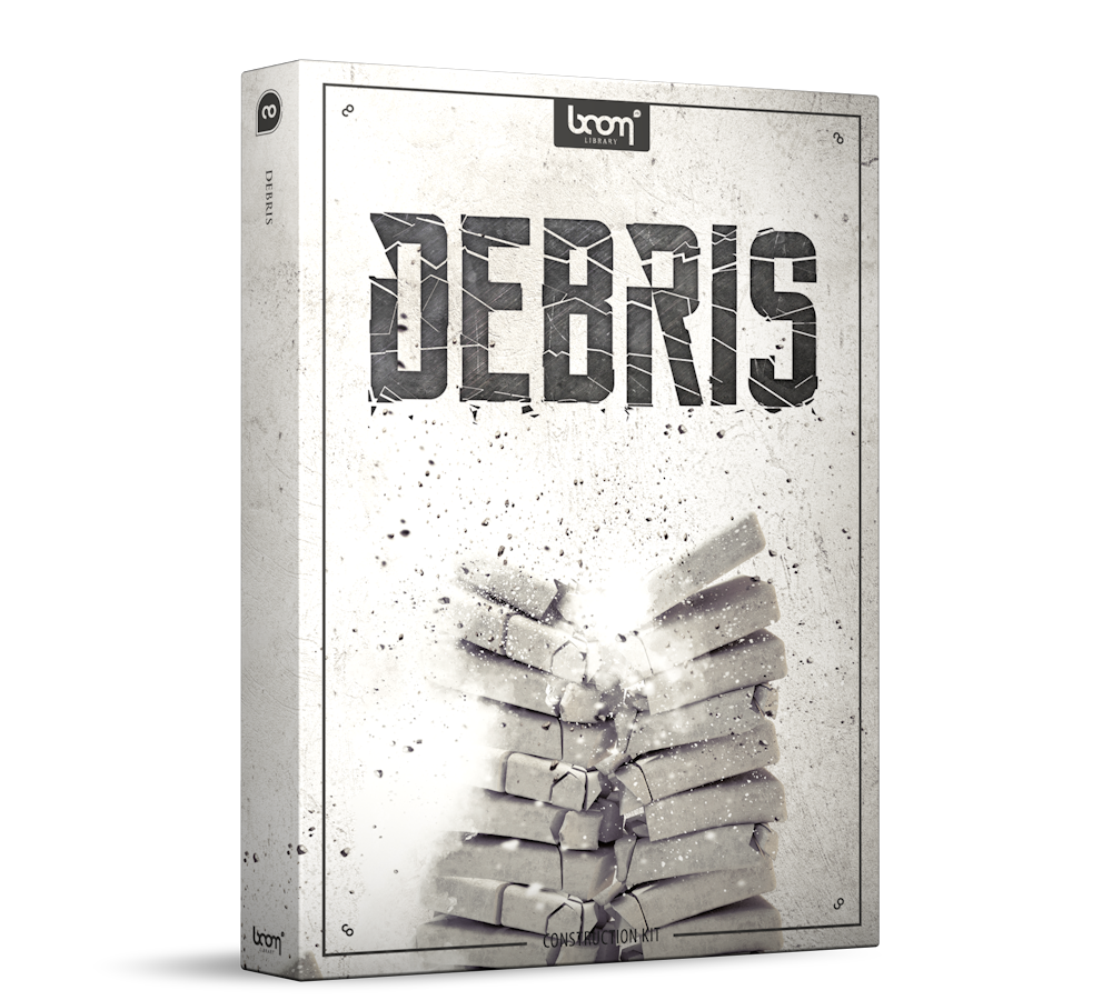 Debris Sound Effects Library Product Box by BOOM Library