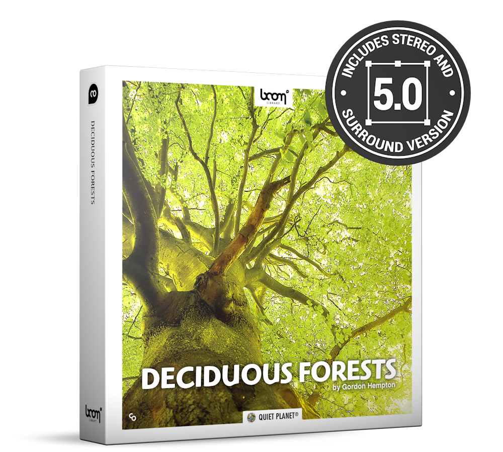 Deciduous Forests Nature Ambience Sound Effects Library Product Box