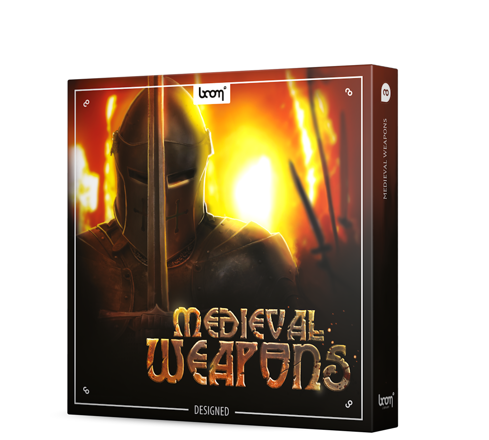 Medieval Weapons Sound Effects Library Designed Product Box