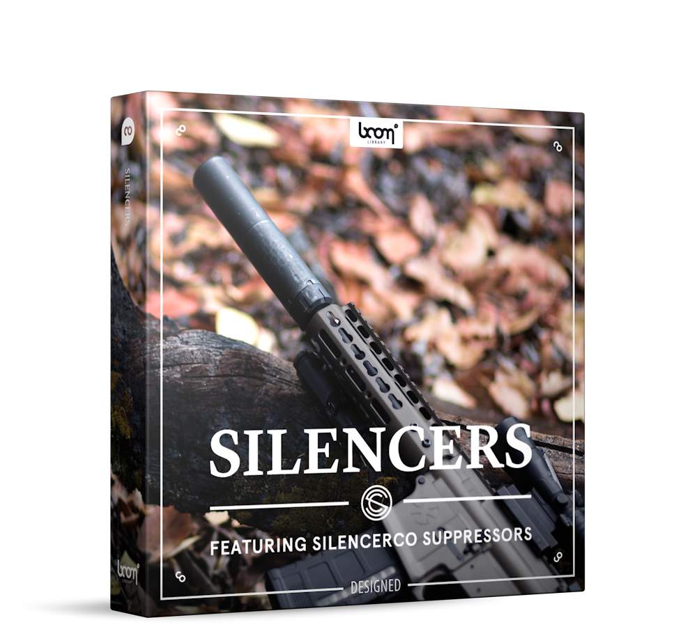 Silencers Sound Effects Library Product Box by BOOM Library