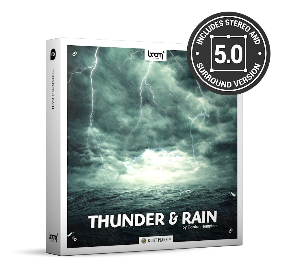 Thunder And Rain Nature Ambience Sound Effects Library Product Box