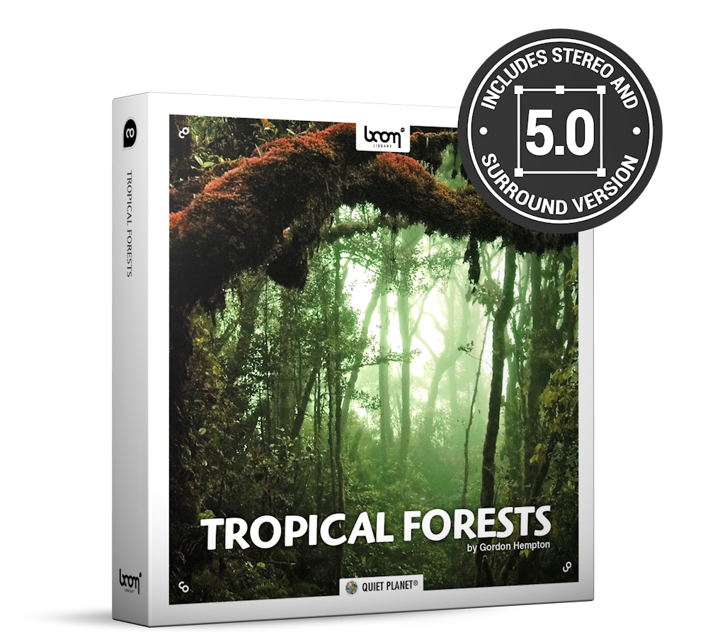 Tropical Forests Nature Ambience Sound Effects Library Product Box