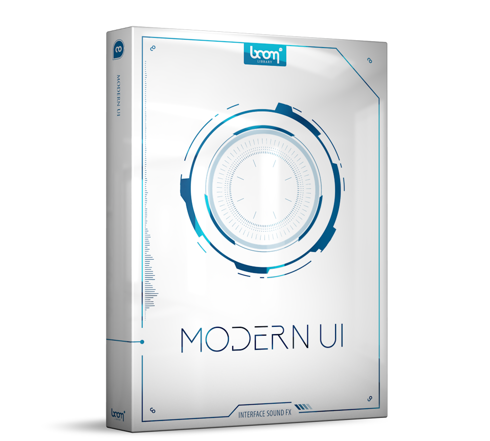 BOOM Library user interface sound effects modern UI product packshot