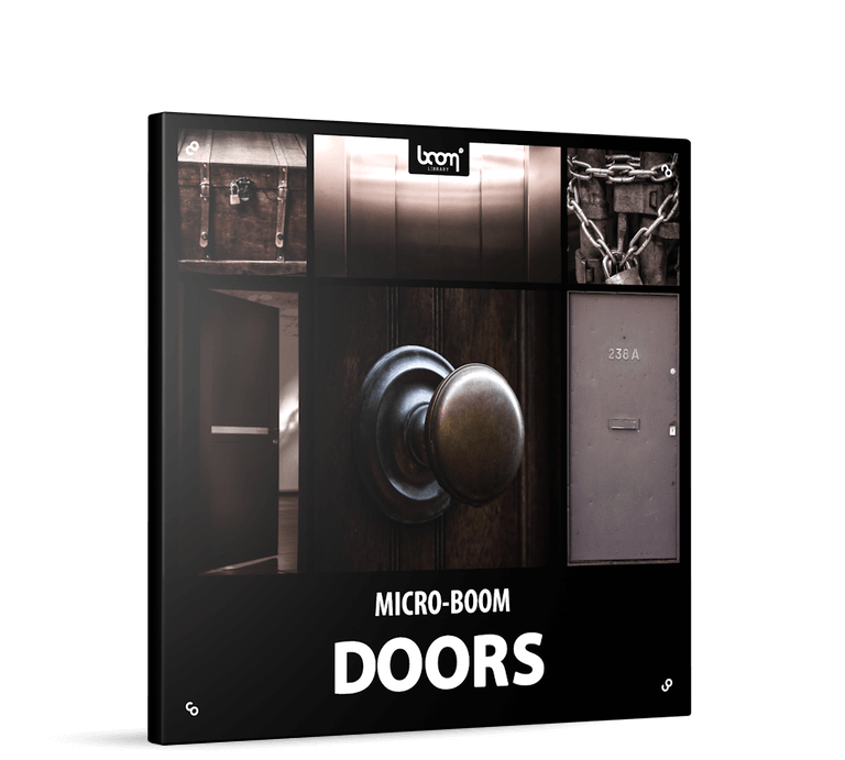 BOOM Library micro boom doors sound effects packshot