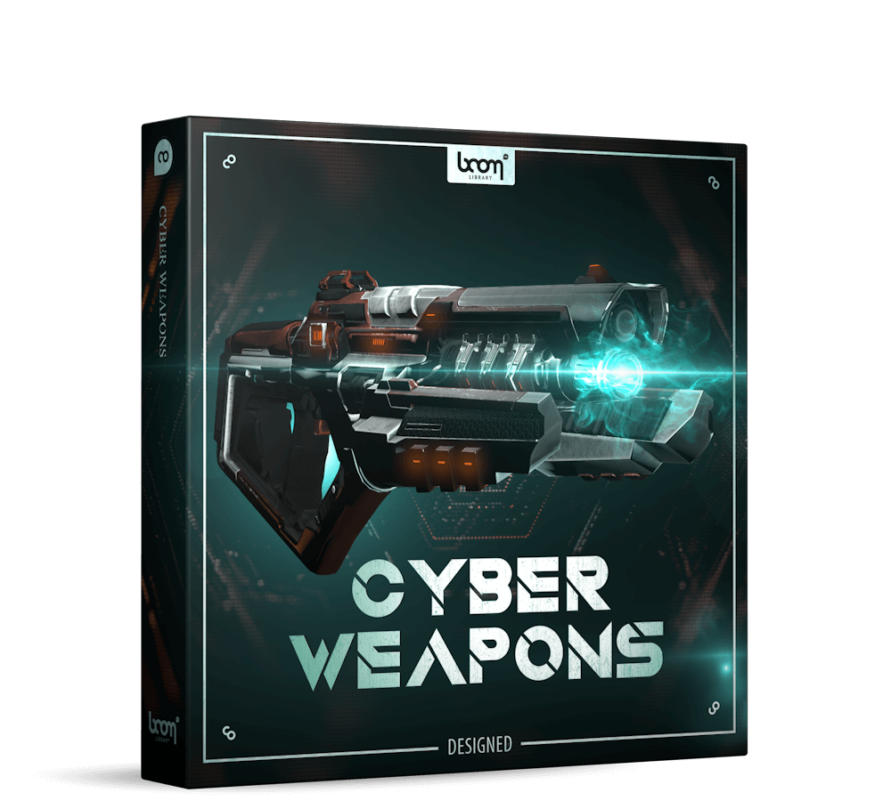 BOOM Library Sound Effects Cyber Weapons Designed Packshot