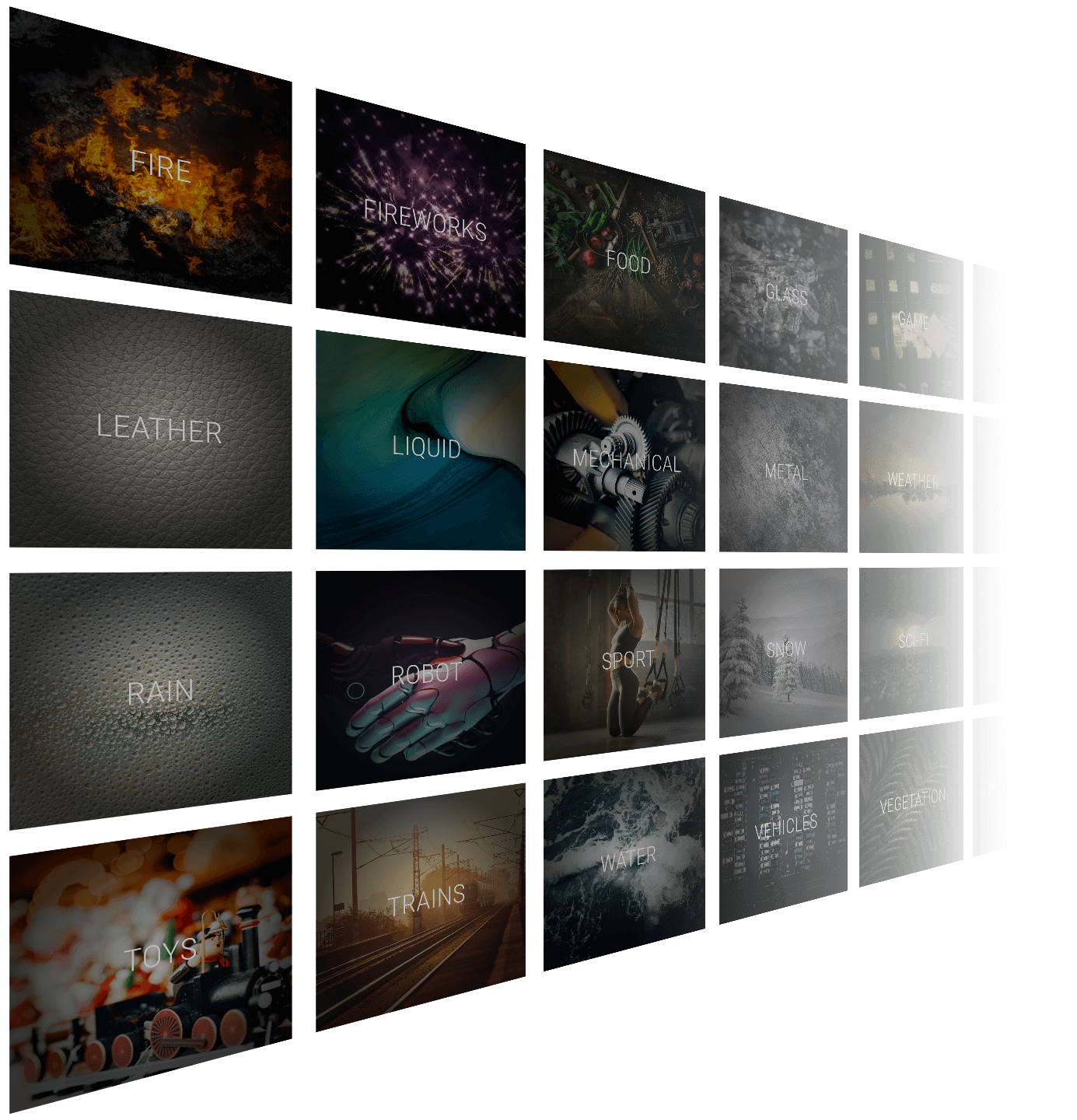 BOOM ONE general sound effects collection ucs grid